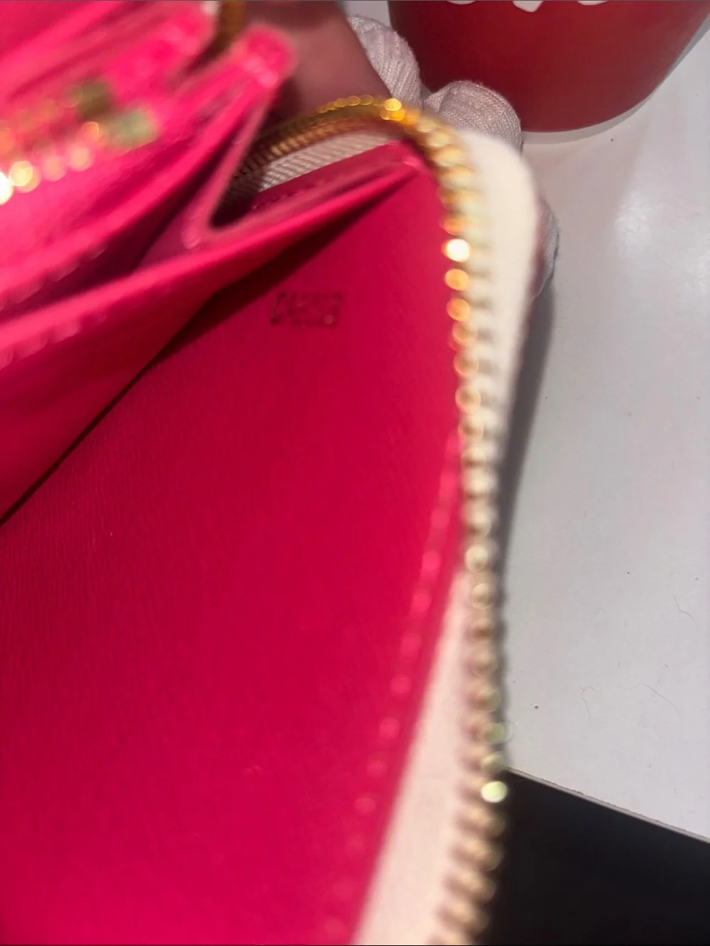 Authentic Louis Vuitton White Multicolor Monogram Zip Wallet - Picture 4 of 13